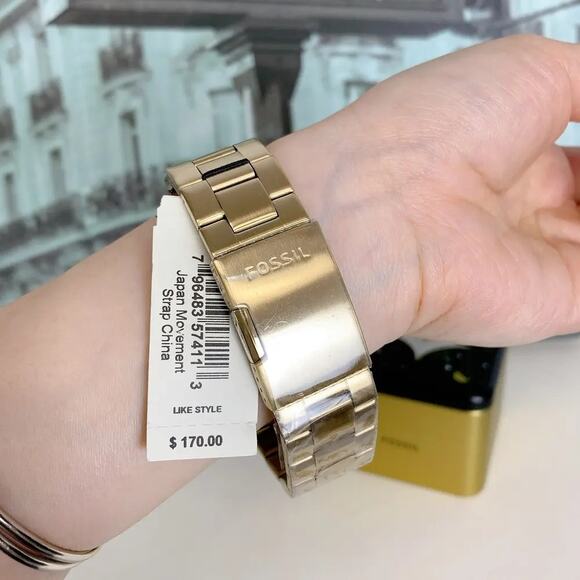 Fossil BQ2694 Privateer Sport Chronograph Gold-Tone Stainless Steel Watch - Picture 4 of 5